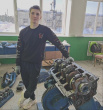 Евгений Верховец, студент Грязовецкого политехнического техникума поборется за звание лучшего «Молодого механизатора» в областном конкурсе механизаторов-пахарей