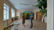 Вчера глава района Сергей Фёкличев проверил ход ремонтных работ Детского сада №5 п. Вохтога